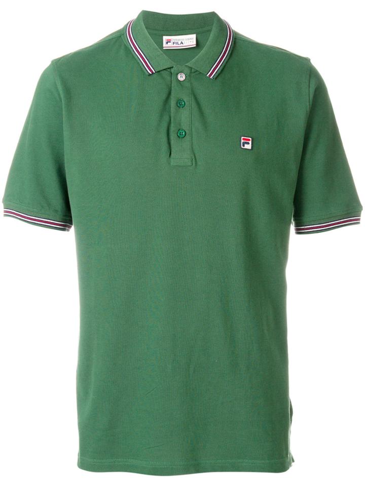 Eleventy Long Sleeved Polo Shirt - Green