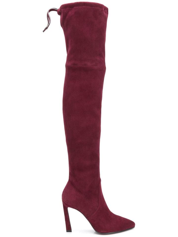 Stuart Weitzman Over The Knee Boots - Purple