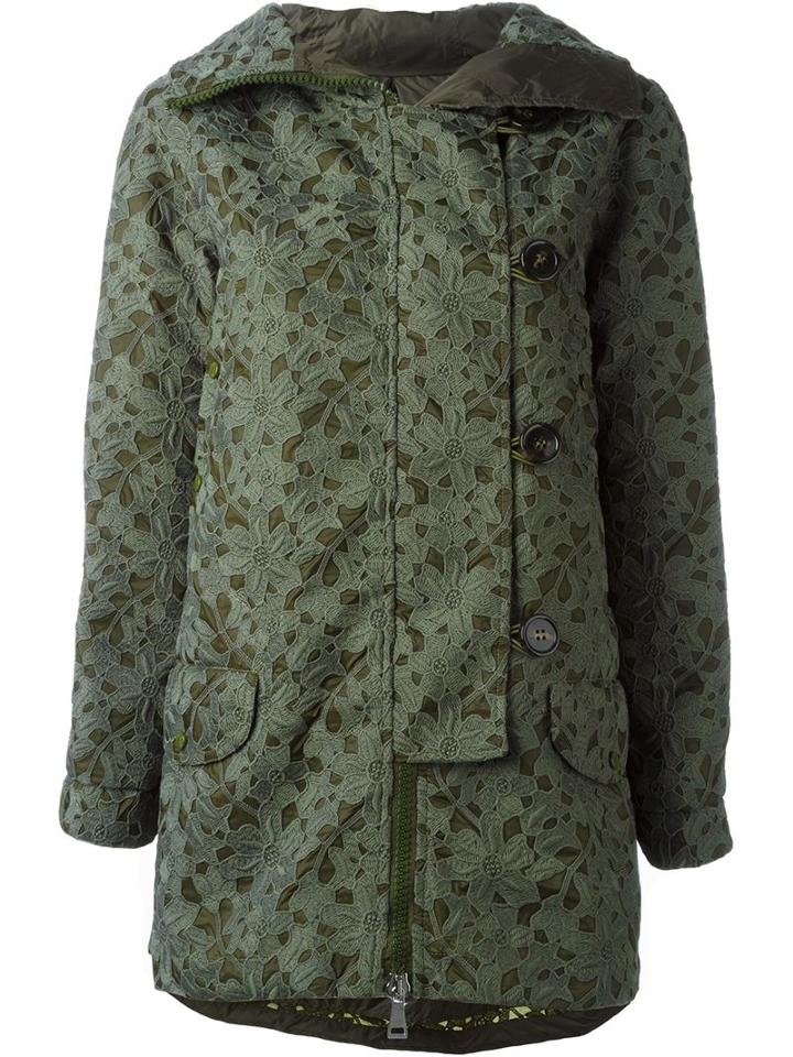 Moncler Floral Embroidered Puffer Jacket