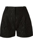 Martha Medeiros High Waist Marescot Lace Shorts, Women's, Size: 44, Black, Viscose/cotton