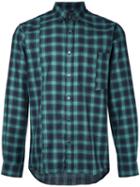 Public School Checked Shirt, Men's, Size: Large, Green, Cotton