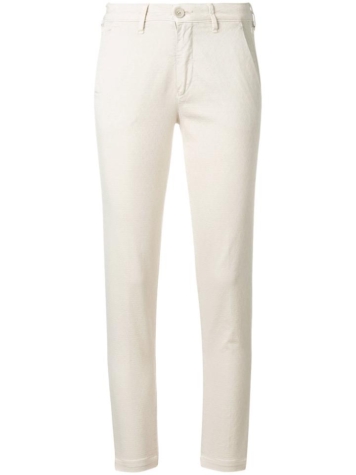 Barba Cropped Slim Fit Trousers - Nude & Neutrals
