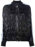 Versace Ruched Bomber Jacket - Black