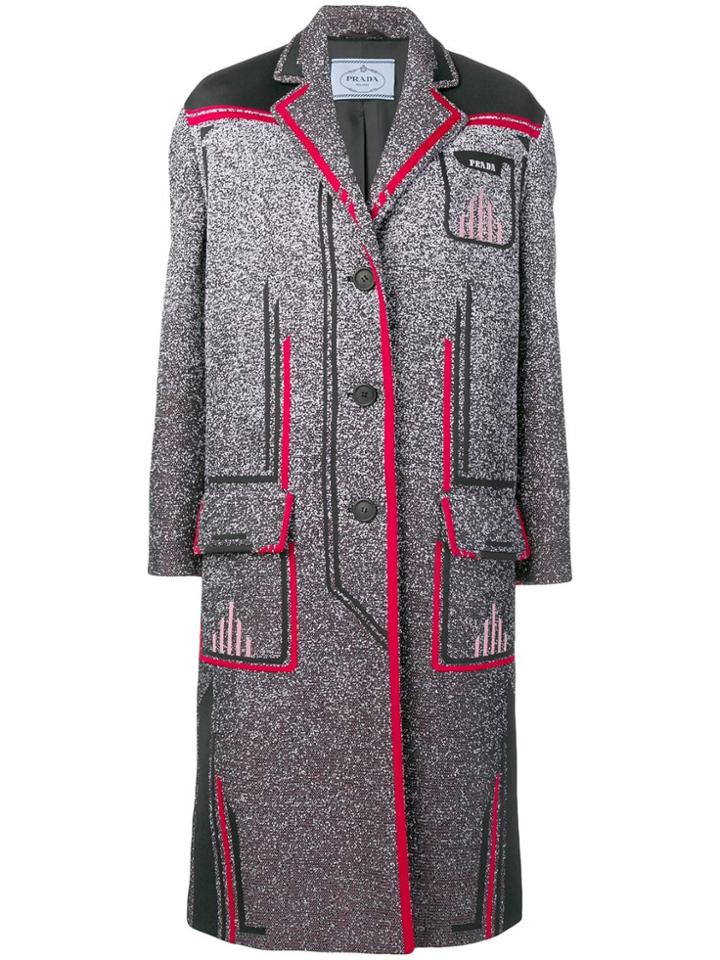 Prada Mid-length Coat - Grey