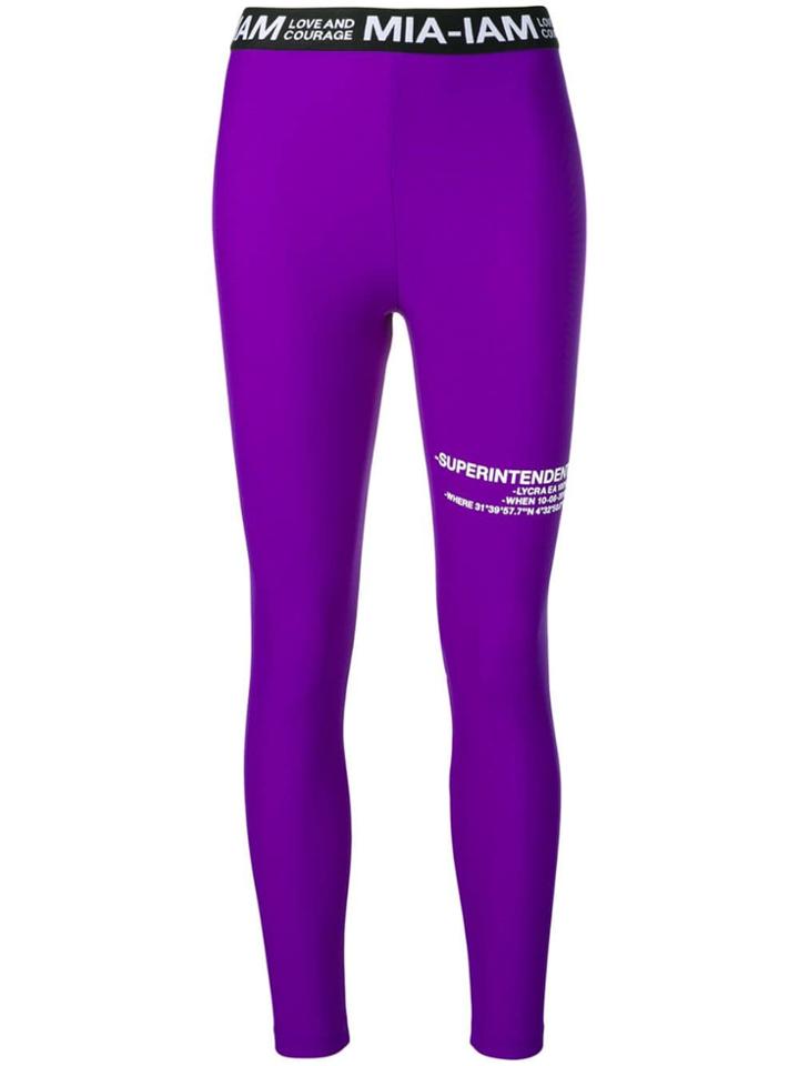 Mia-iam Superintendent Leggings - Purple