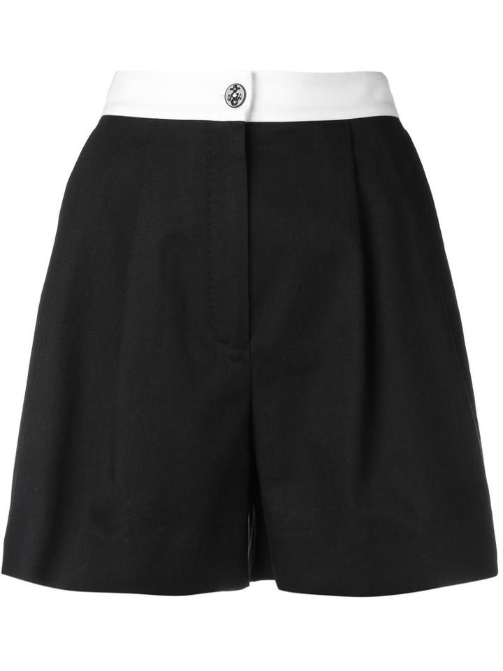 Dolce & Gabbana High Waist Shorts, Women's, Size: 38, Black, Cotton/spandex/elastane/polyamide