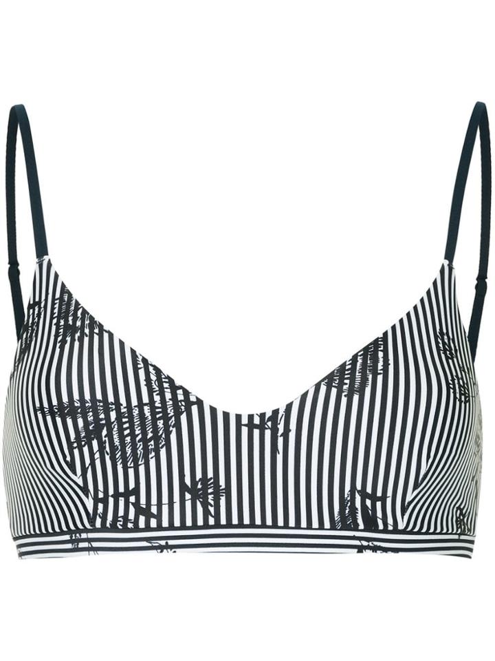 The Upside Striped Bralet Top - White