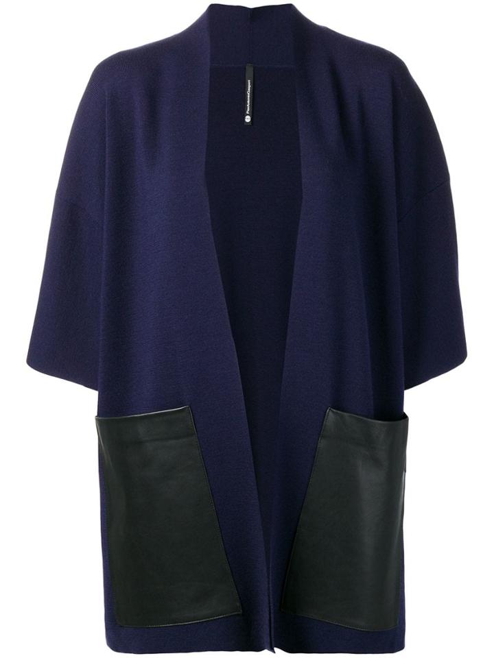 Pierantoniogaspari Open Front Cardigan - Blue