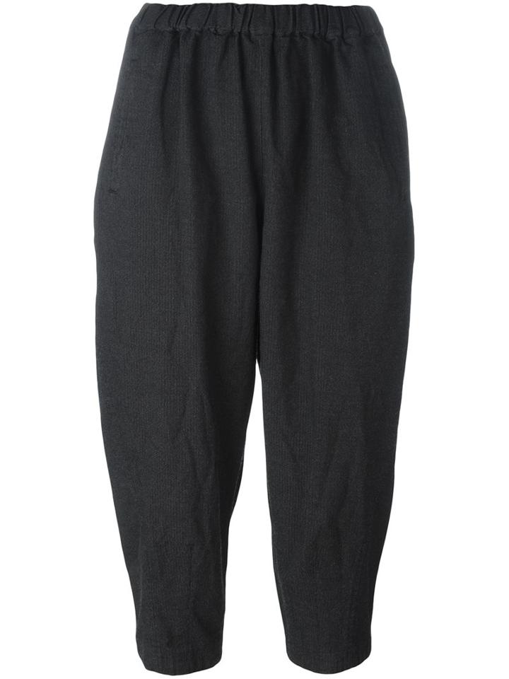 Comme Des Garçons Comme Des Garçons Elastic Waistband Cropped Trousers