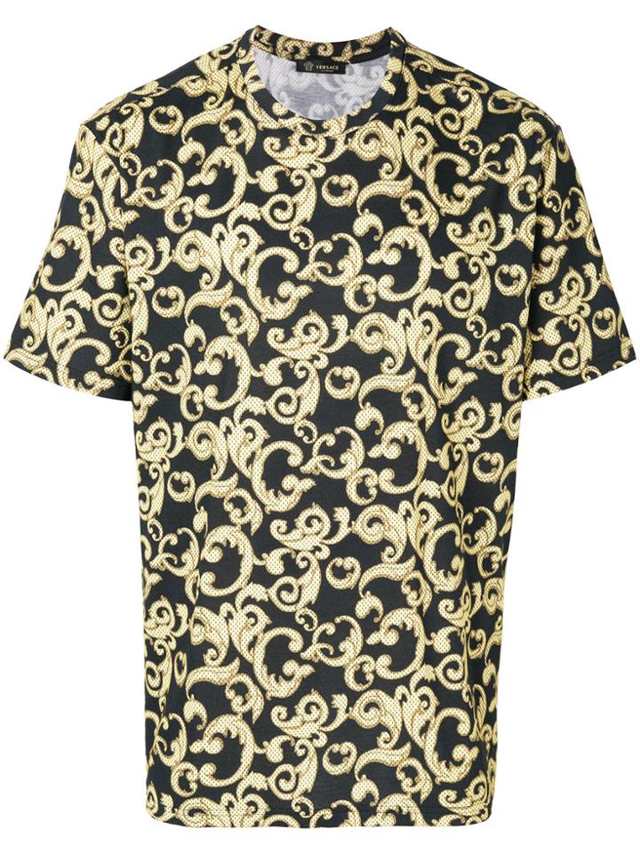 Versace Barocco Print T-shirt - Black