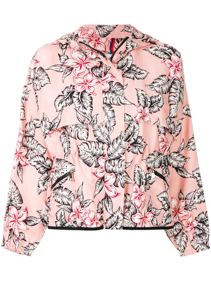 Moncler Floral Printed Bomber Jacket - Pink & Purple