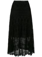 Cecilia Prado Berenice Midi Knit Skirt - Black