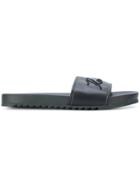 Karl Lagerfeld Kondo Signature Slide Sandals - Black