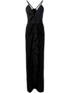 Fleur Du Mal Ruffle Front Evening Gown