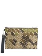 Burberry Monogram Clutch - Green