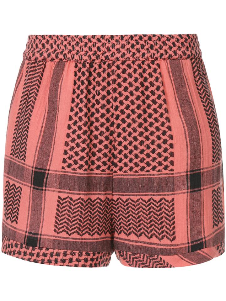 Cecilie Copenhagen Printed Shorts - Pink & Purple