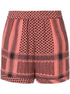 Cecilie Copenhagen Printed Shorts - Pink & Purple
