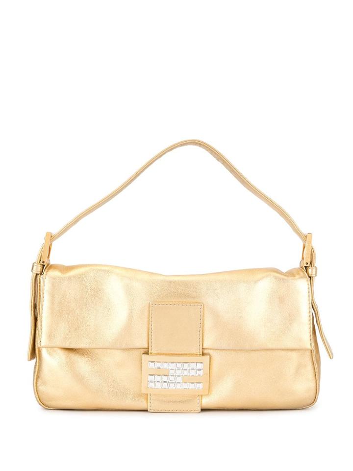 Fendi Pre-owned Mamma Baguette Shoulder Bag - Gold