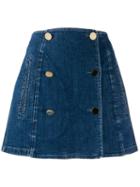Stella Mccartney A-line Denim Skirt - Blue