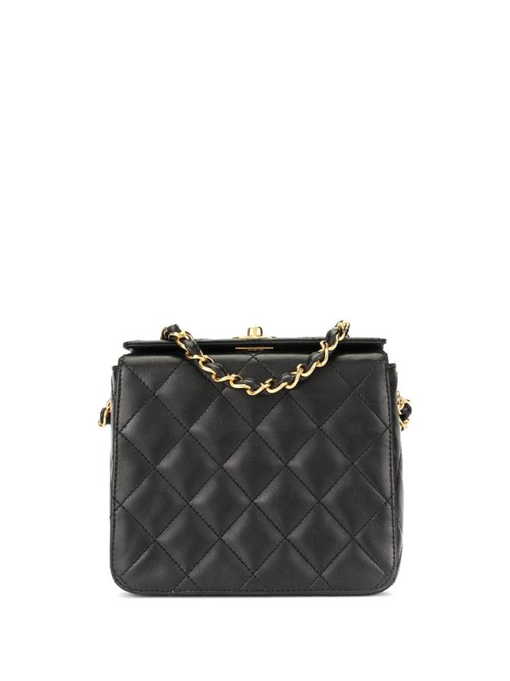 Chanel Vintage Quilted Box Bag - Black