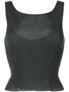 Comme Des Garçons Vintage 1997 Cropped Knitted Tank - Grey