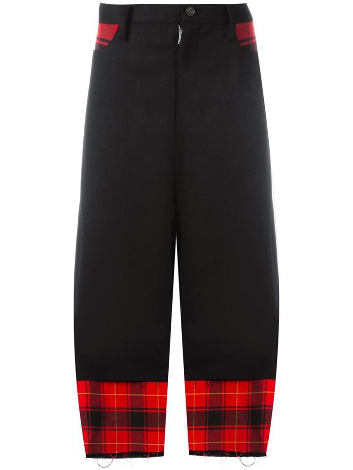 Nocturne #22 Check Trousers, Women's, Size: Small, Black, Wool/polyurethane/cotton/cupro