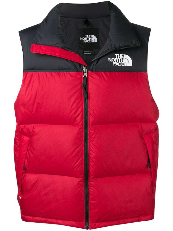 The North Face Colour Block Padded Gilet - Red