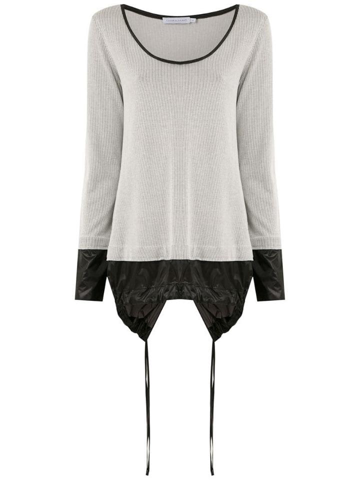 Mara Mac Layered Long Sleeved Top - Grey