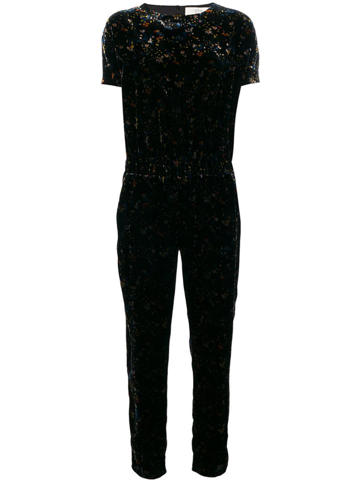 Vanessa Bruno Athé Metallic Shift Jumpsuit - Black