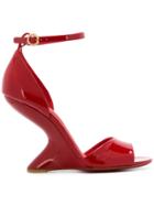Salvatore Ferragamo Sculpted Heel Pumps - Red