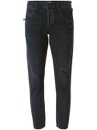 Citizens Of Humanity Distressed Slim Jeans, Women's, Size: 30, Black, Cotton