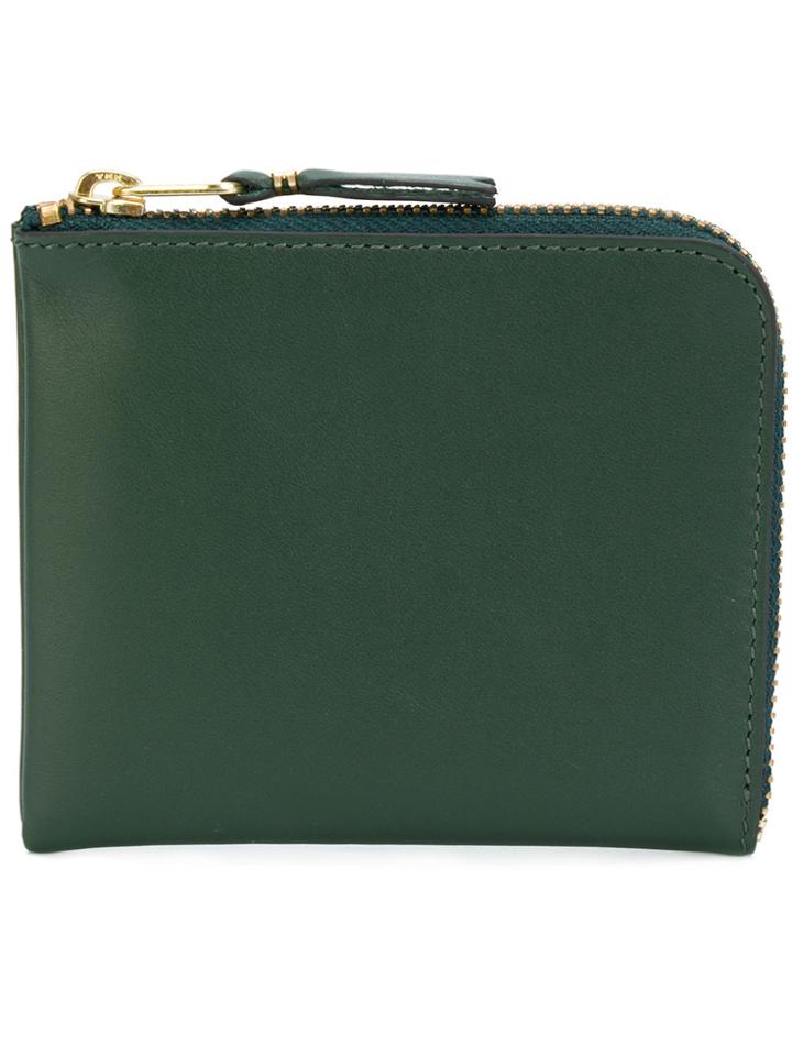 Comme Des Garçons Wallet Half Zip Coin Purse - Green