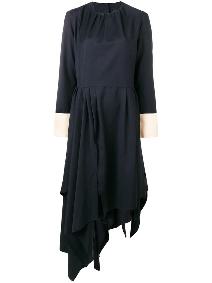 Erika Cavallini Asymmetric Hem Dress - Blue