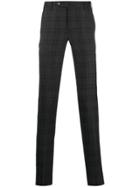 Pt01 Slim-fit Check Trousers - Grey