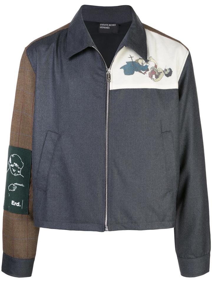 Enfants Riches Déprimés Assemblage Panelled Jacket - Grey