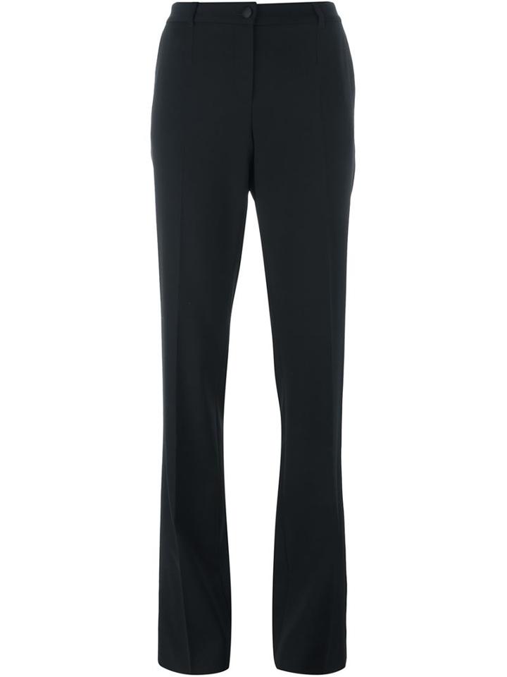 Dolce & Gabbana Slim Fit Trousers, Women's, Size: 40, Black, Spandex/elastane/virgin Wool