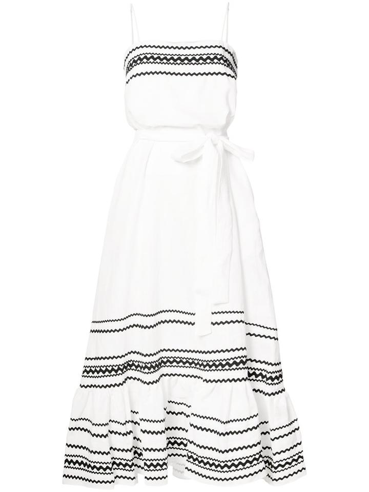Lisa Marie Fernandez - Flute Maxi Dress - Women - Linen/flax - Ii, White, Linen/flax