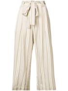 Roberto Collina High-waisted Tie Trousers - Nude & Neutrals
