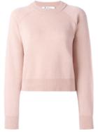 T By Alexander Wang Crew Neck Jumper, Women's, Size: Xxs, Pink/purple, Cashmere/wool