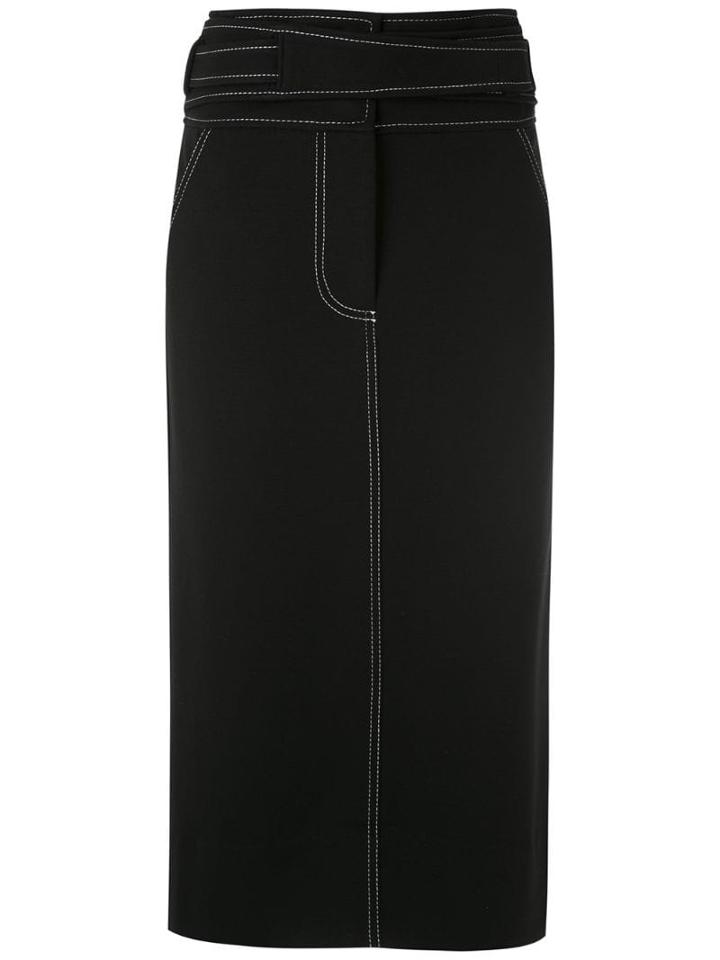 A.brand Saia Cos Transpasse Pespontada - Preto - Black