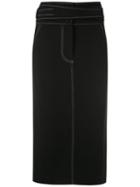 A.brand Saia Cos Transpasse Pespontada - Preto - Black