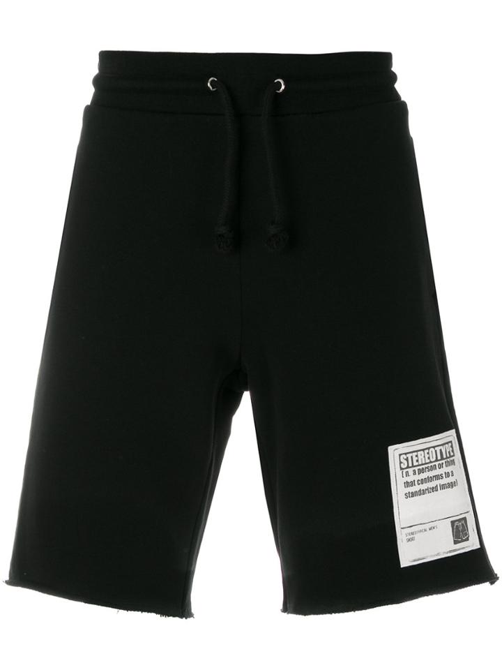 Maison Margiela Logo Patch Shorts - Black