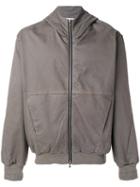 Lost & Found Rooms - Collarless Bomber Jacket - Men - Cotton/spandex/elastane - S, Grey, Cotton/spandex/elastane