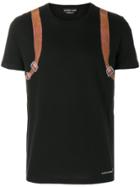 Alexander Mcqueen Printed Backpack T-shirt - Black