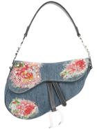 Salvatore Ferragamo Vintage Christian Dior Patched Saddle Hand Bag -