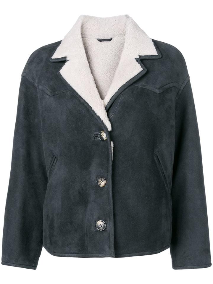 Isabel Marant Étoile Shearling Lined Jacket - Black