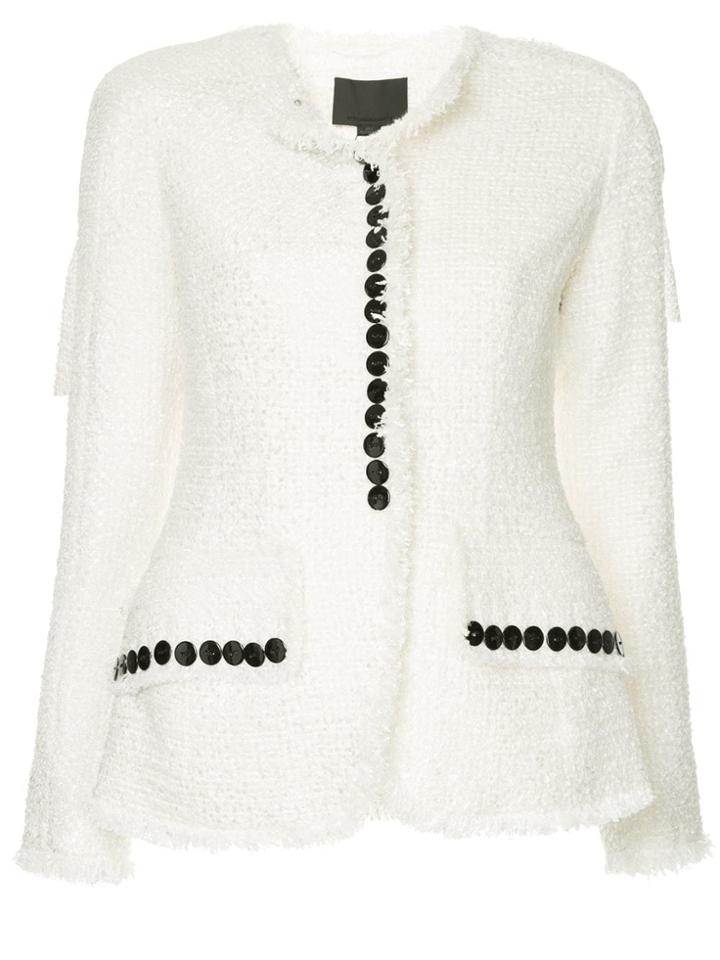 Alexander Wang Sculpted Jacket With Contrast Buttons - White