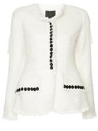 Alexander Wang Sculpted Jacket With Contrast Buttons - White