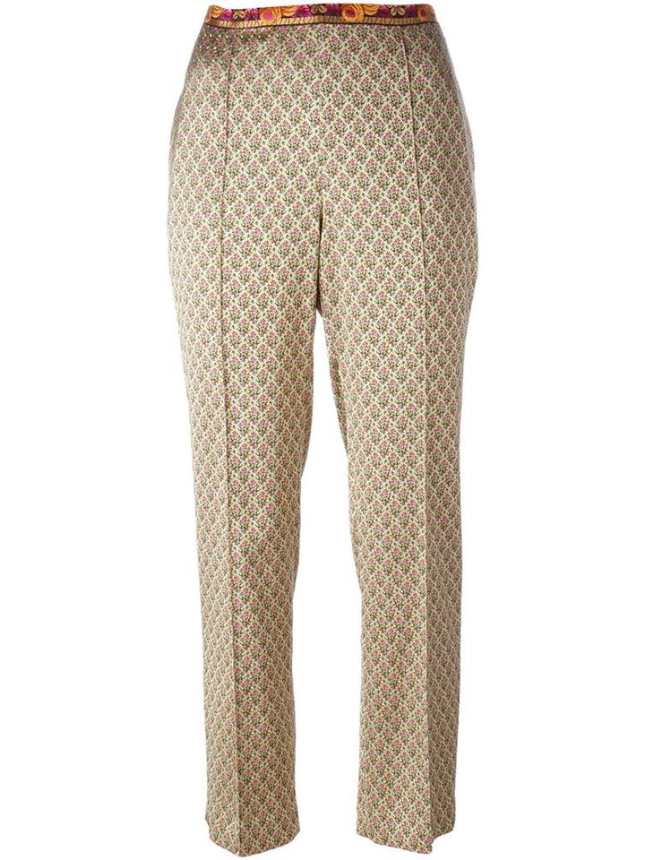 Etro Floral Print Trousers, Women's, Size: 40, Polyamide/viscose/spandex/elastane