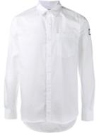 Neighborhood Rear Print Casual Shirt, Men's, Size: Xl, White, Cotton